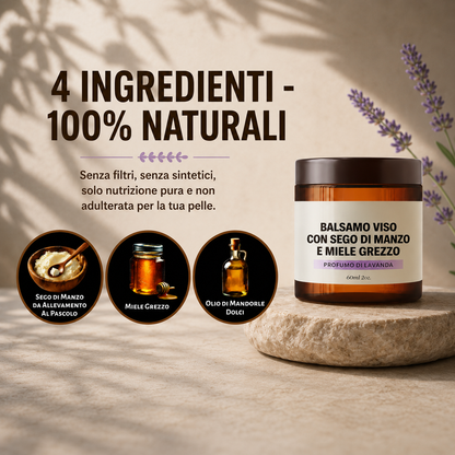 Tallow & Raw Honey Face Balm